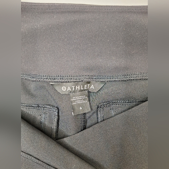 Athleta Endless High Rise Pant Size 6 Black Stretch Pockets Semi-Fitted 533636 - Picture 3 of 12